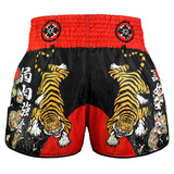 TUFF Sport RMS003 Payak Den of the Brave Muay Thai Shorts Black - side detail