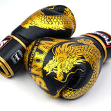 Twins Special FBGVL4 Fancy Boxing Gloves Dragon Black-Gold
