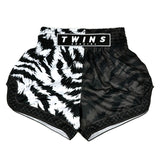 Twins Special Muay Thai Shorts Jungle Black-White