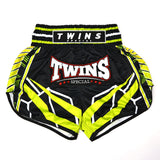 Twins Special RACING Muay Thai Shorts - Black/Green