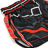 Twins Special RACING Muay Thai Shorts - Black/Red