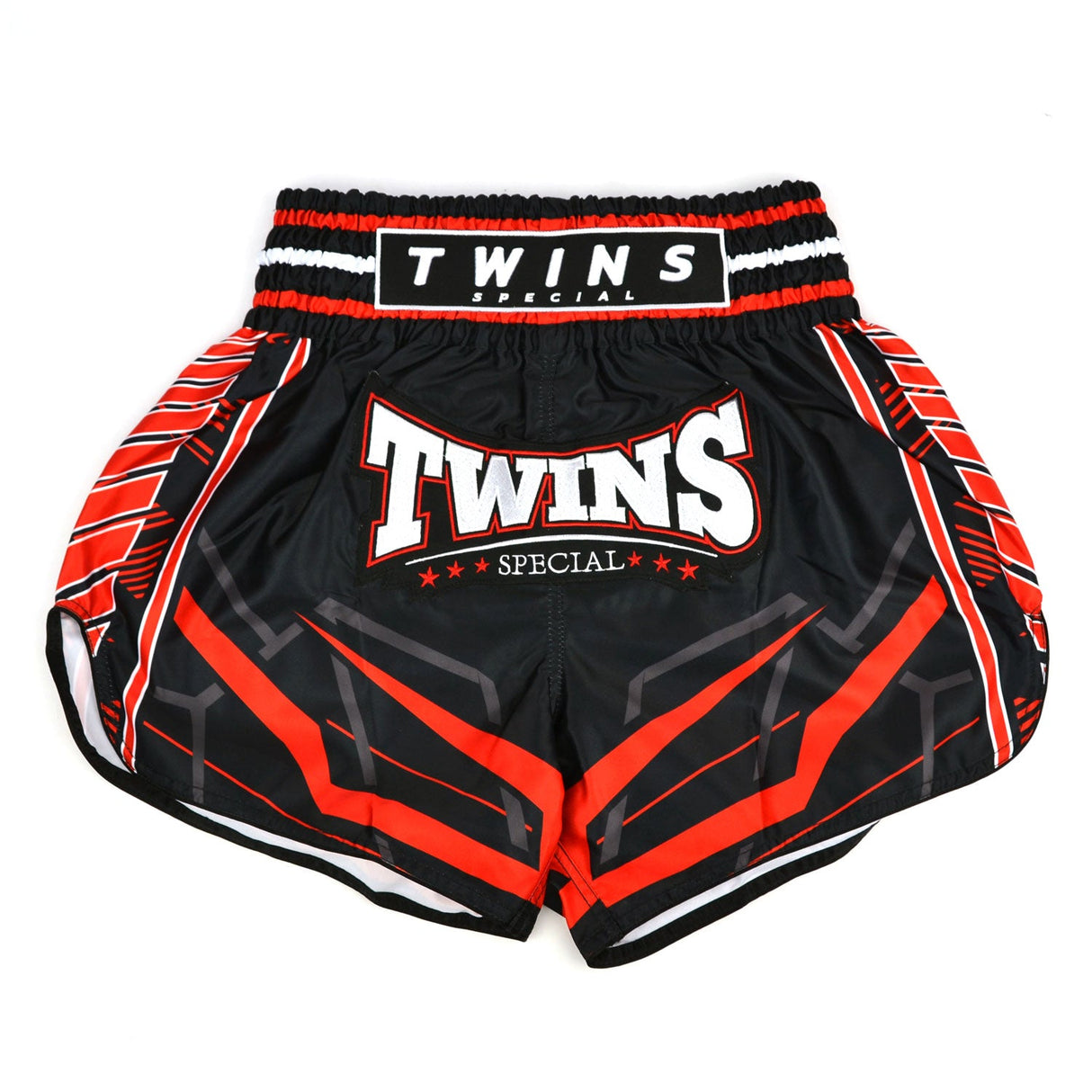 Twins Special RACING Muay Thai Shorts - Black/Red