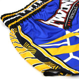 Twins Special RACING Muay Thai Shorts - Blue/Yellow