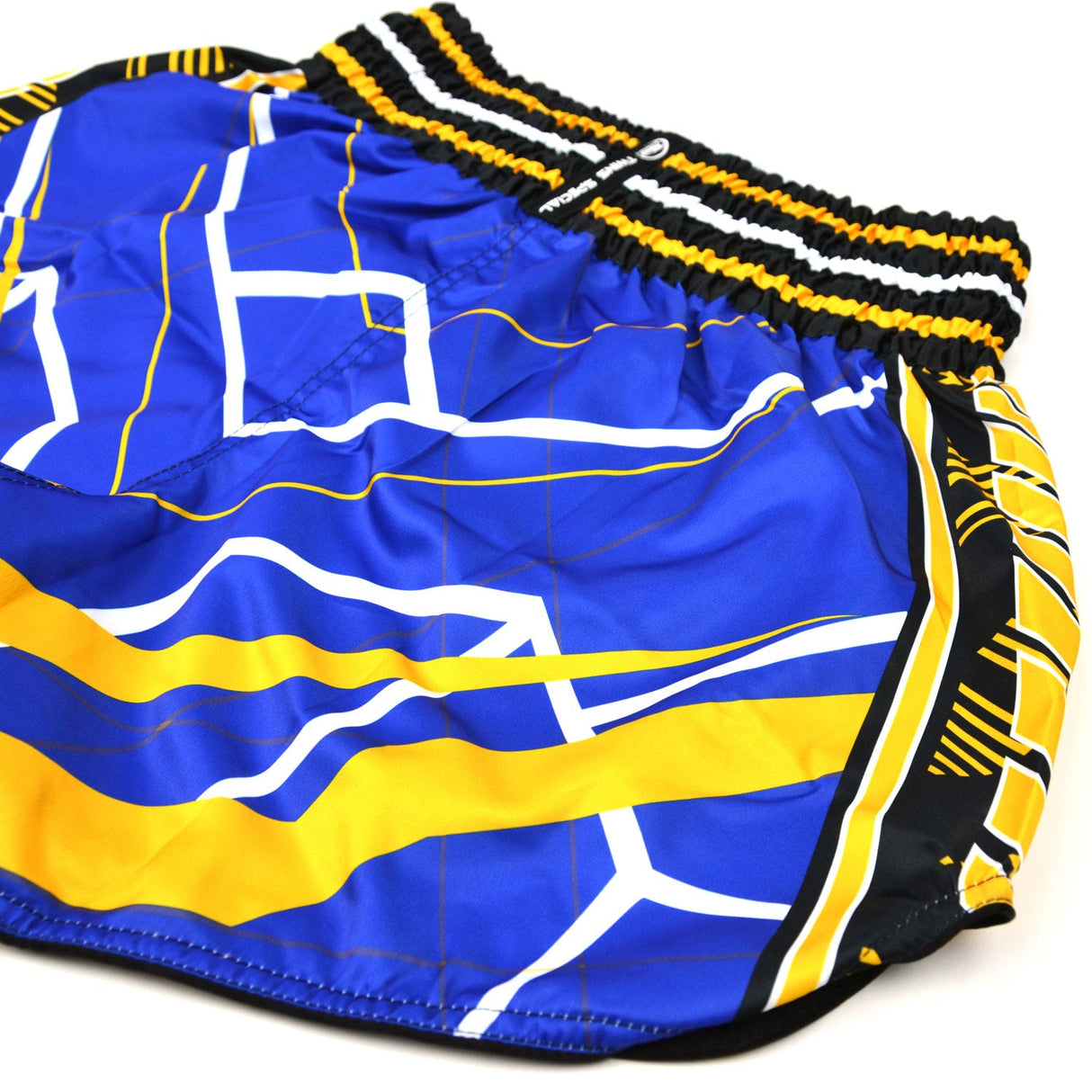 Twins Special RACING Muay Thai Shorts - Blue/Yellow