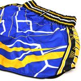 Twins Special RACING Muay Thai Shorts - Blue/Yellow