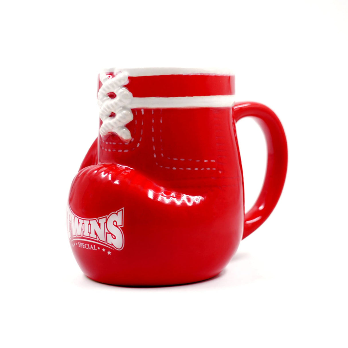 Twins Special MUG1 Ceramic Boxing Glove Mug Red