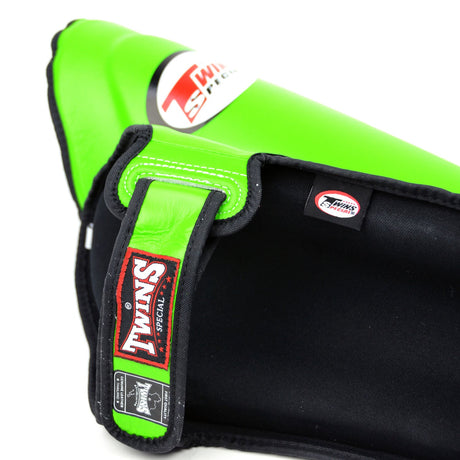 Twins Special SGL10 Leather Shin Pads Green