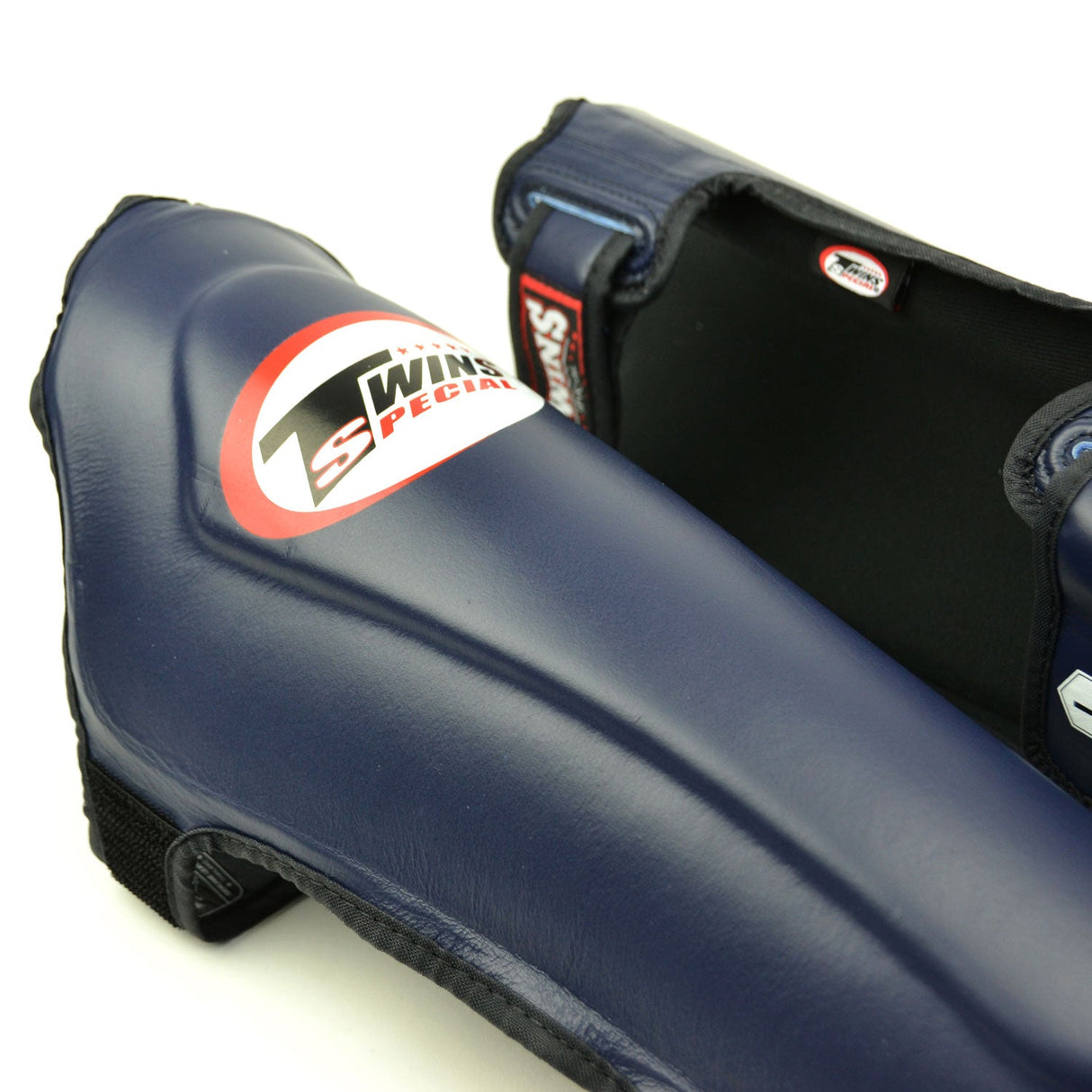 Twins Special SGL10 Leather Shin Pads Navy