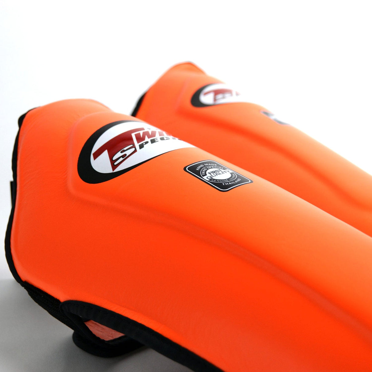 Twins Special SGL10 Leather Shin Pads Orange