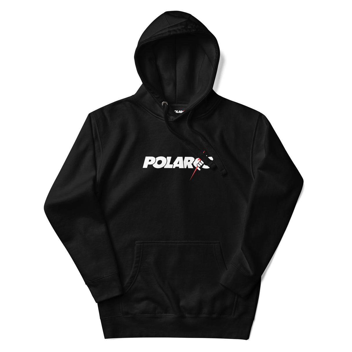 Polaris bolt unisex hettegenser i svart