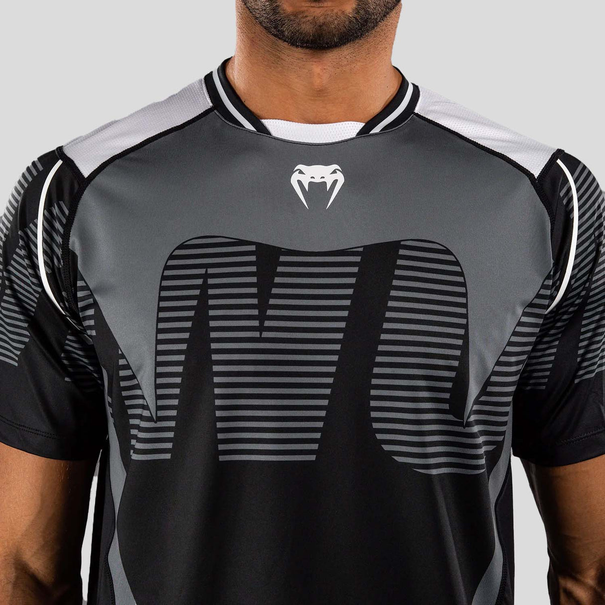 Venum Adrenaline Dry Tech T-Shirt Black/Silver Grey