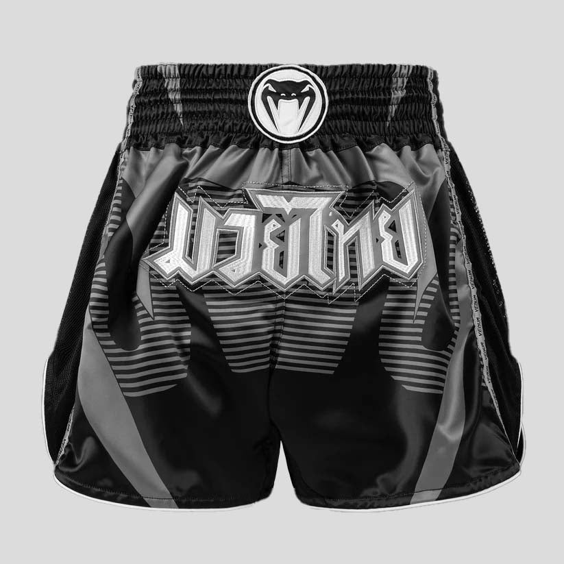 Venum Adrenaline Muay Thai Shorts Black/Silver Grey
