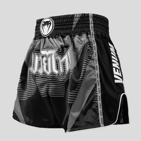 Venum Adrenaline Muay Thai Shorts Black/Silver Grey