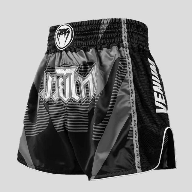 Venum Adrenaline Muay Thai Shorts Black/Silver Grey