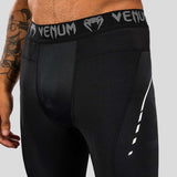 Venum Adrenaline Spats Black/Silver Grey