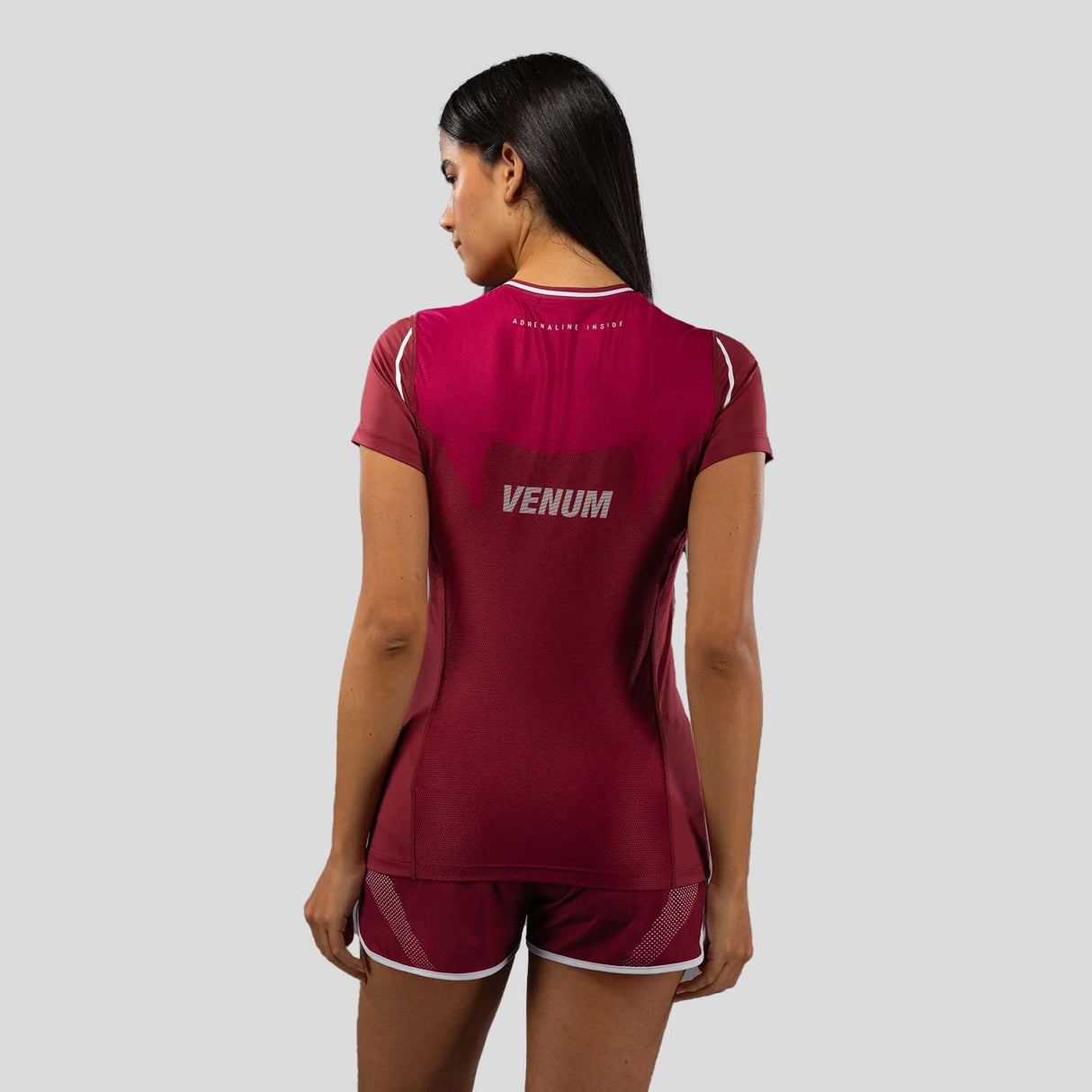 Venum Adrenaline Women's Dry-Tech T-Shirt Burgundy/Pink