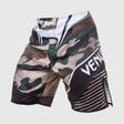 Venum Camo Hero Fightshorts Green/Brown - front