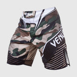 Venum Camo Hero Fightshorts Green/Brown - front