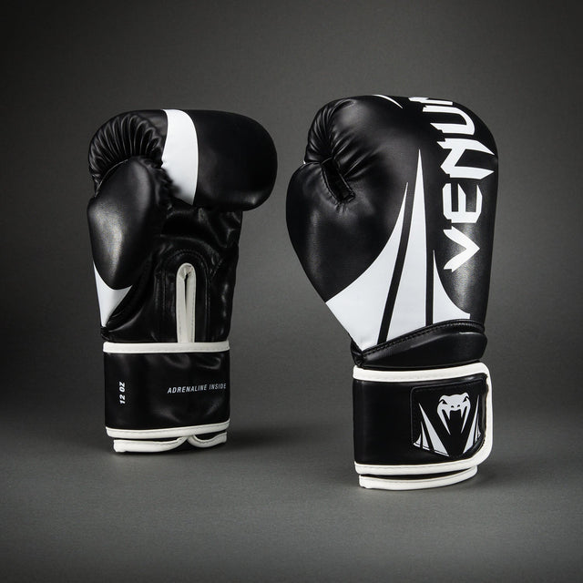 Venum Challenger 2.5 Boxing Gloves – Black/White - back