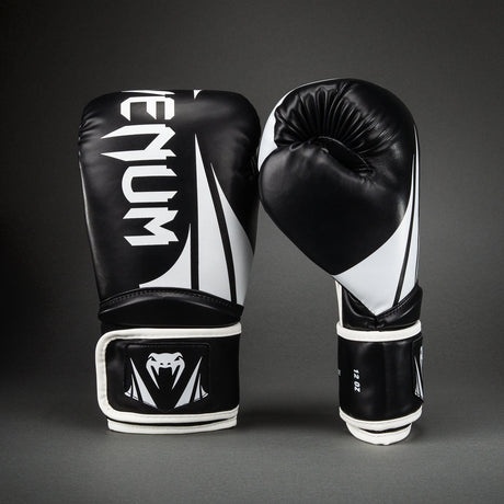 Venum Challenger 2.5 Boxing Gloves – Black/White - front