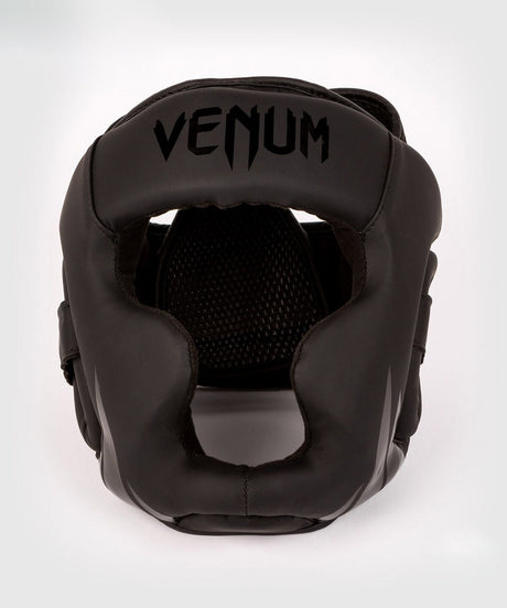 Venum Challenger Kids Headgear Black/Black - front
