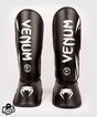 Venum Challenger Kids Shin Guards Black/White - front