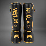 Venum Challenger Stand Up Shin Guards Black/Gold - back