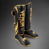 Venum Challenger Stand Up Shin Guards Black/Gold - detail