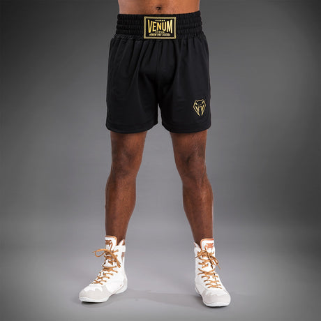 Venum Classic Boxing Shorts Black/Gold - front