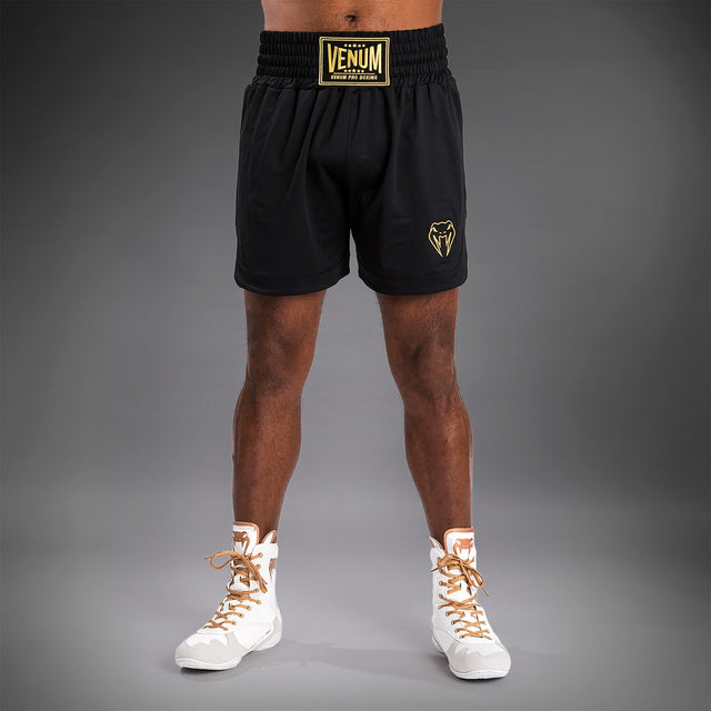 Venum Classic Boxing Shorts Black/Gold - front