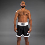 Venum Classic Boxing Shorts Black/White - front