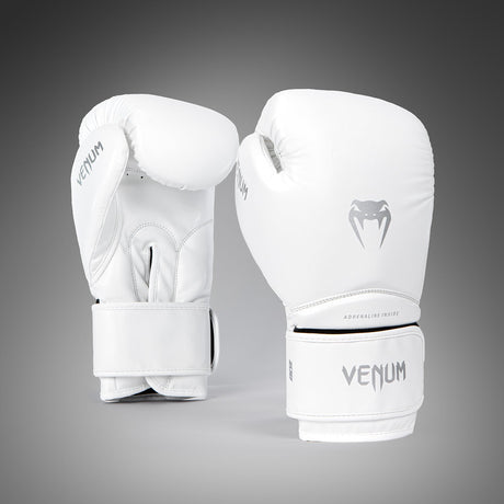 Venum Contender 1.5 Boxing Gloves White/Silver - front