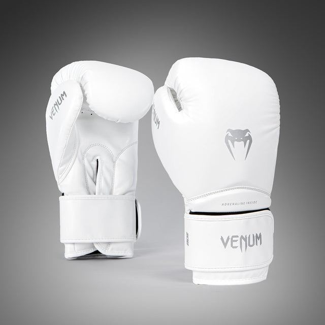 Venum Contender 1.5 Boxing Gloves White/Silver - front