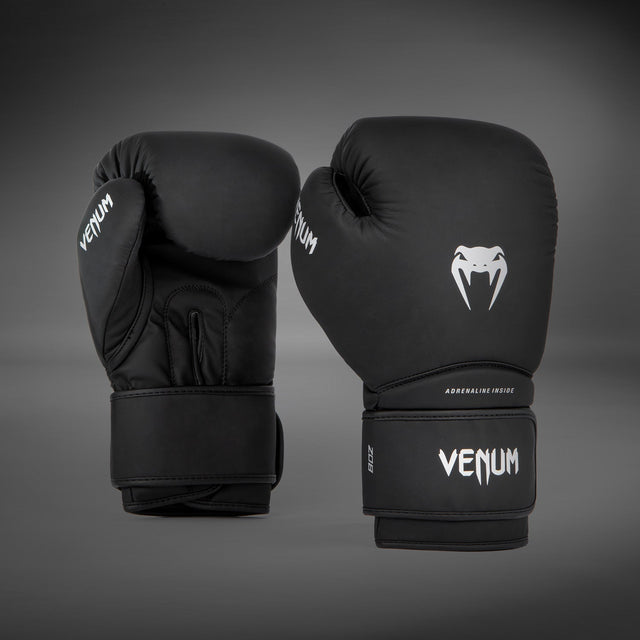 Venum Contender 1.5 Kids Boxing Gloves Black/White - front
