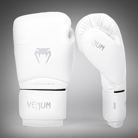 Venum Contender 1.5 Kids Boxing Gloves White/Silver - back