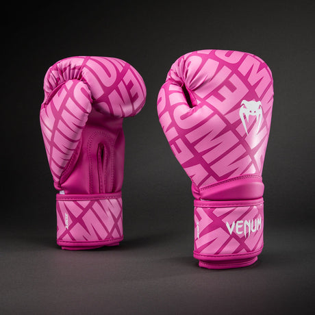 Venum Contender 1.5 XT 3D Boxing Gloves Candy Pink/ White - back