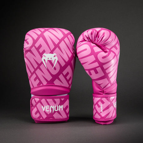 Venum Contender 1.5 XT 3D Boxing Gloves Candy Pink/ White - front