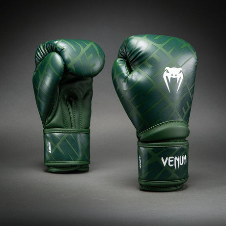 Venum Contender 1.5 XT 3D Boxing Gloves Forest Green - front