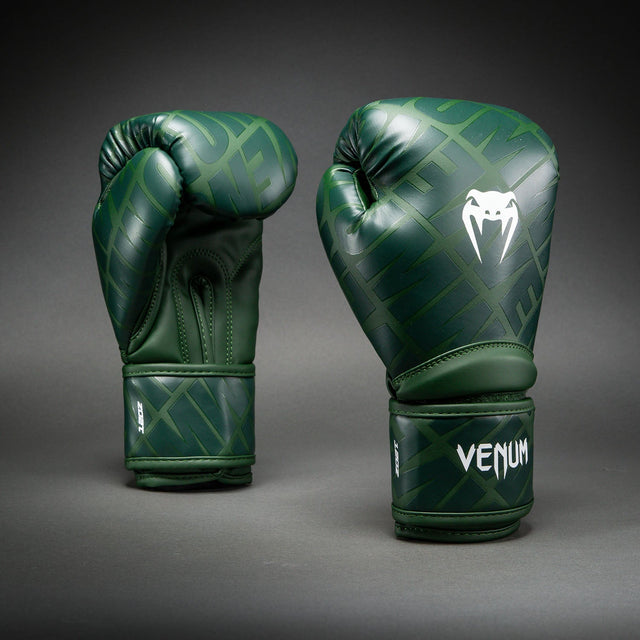 Venum Contender 1.5 XT 3D Boxing Gloves Forest Green - front
