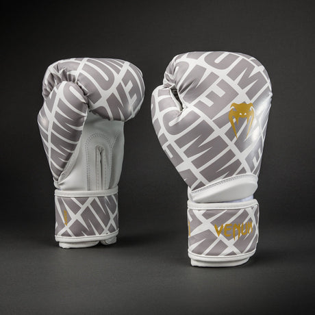 Venum Contender 1.5 XT 3D Boxing Gloves White/ Gold - back