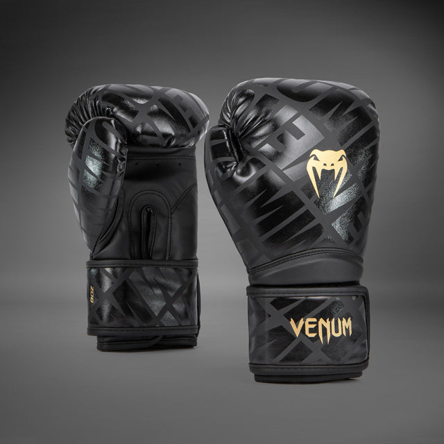 Venum Contender 1.5 XT Kids Boxing Gloves Black Gold - front
