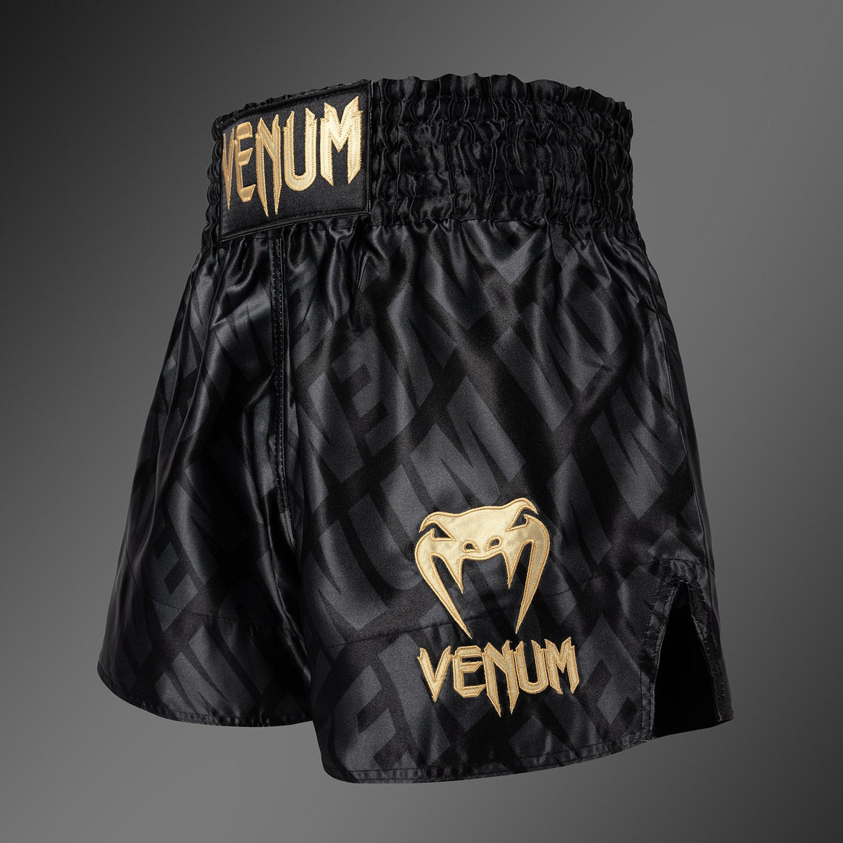 Venum Contender XT Muay Thai Shorts – Black/Gold - back