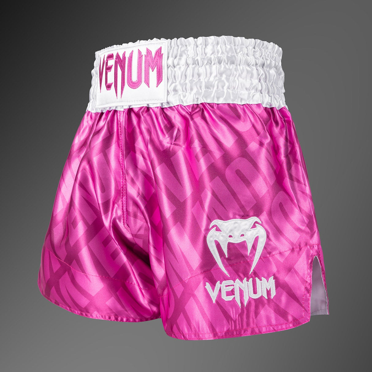 Venum Contender XT Muay Thai Shorts Candy Pink/ White - back