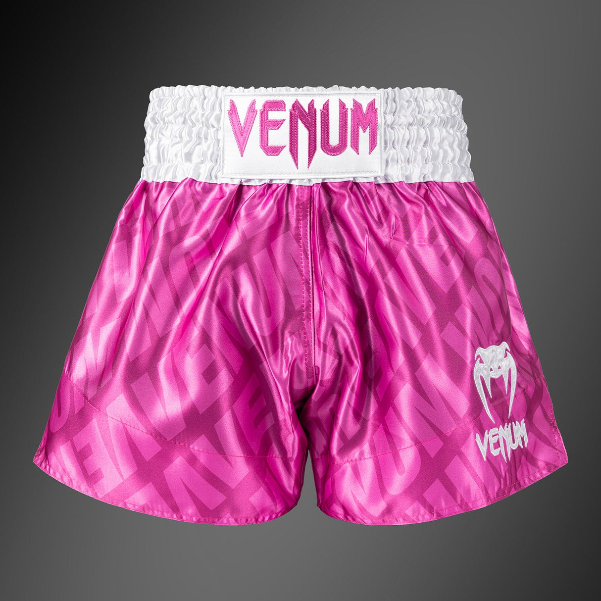Venum Contender XT Muay Thai Shorts Candy Pink/ White - front