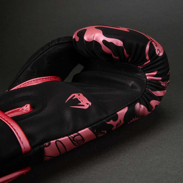 Venum Dragon's Flight Boxing Gloves Black/Metallic Pink
