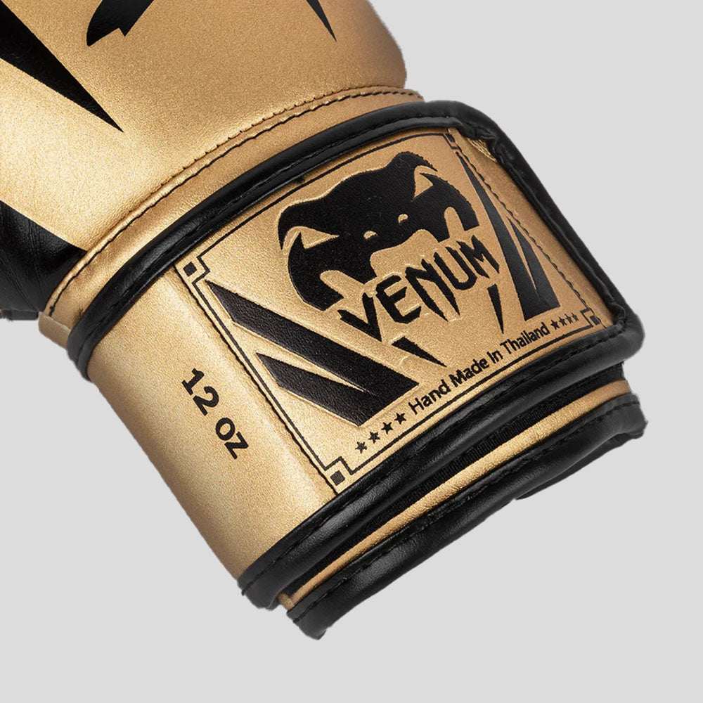 Venum Elite Boxing Gloves Gold/Black