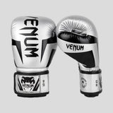Venum Elite Boxing Gloves Silver/Black