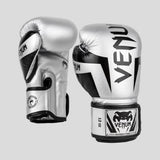 Venum Elite Boxing Gloves Silver/Black