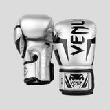 Venum Elite Boxing Gloves Silver/Black