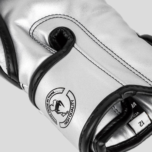 Venum Elite Boxing Gloves Silver/Black